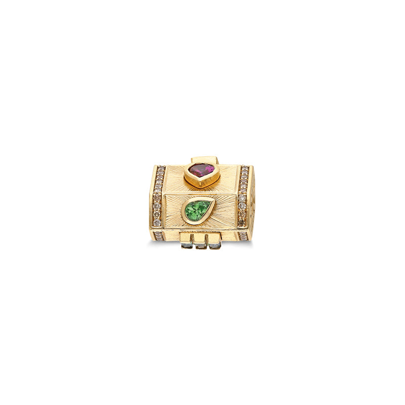 Yarí “Tesoro” Nugget Charm Pendant - Multi-Shaped Gemstones