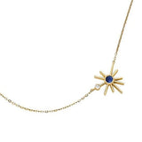 ¡Buenos Días! Mini Sun Necklace - Blue Sapphire and Diamond