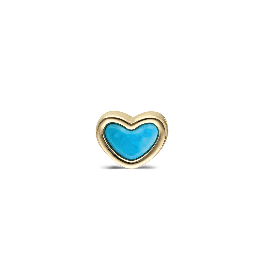"Corazón" Bead Pendant - Turquoise