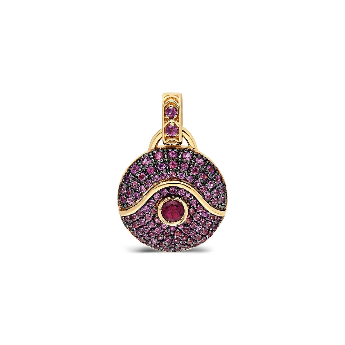 “Acu” Rhodolite Pendant
