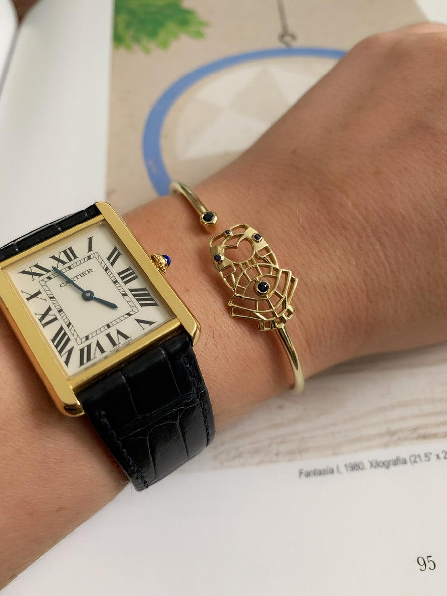 “Atabex” Cutout Cuff Bracelet - Sapphire Sea