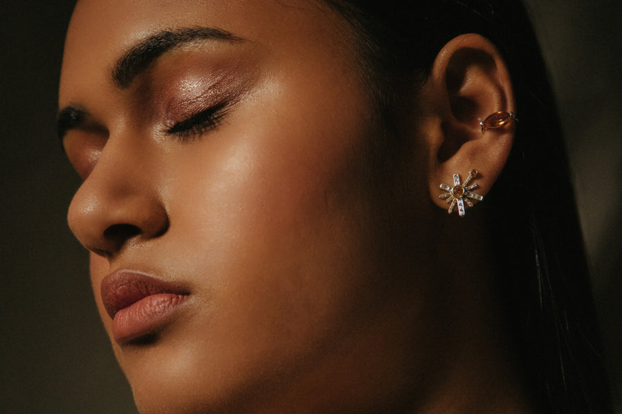 ¡Buenos Días! “Luz” Earring - Yellow Citrines