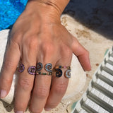 “Txirimiri” Aquamarine Bling Ring - Akua