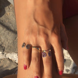 SAMPLE SALE “Txirimiri” Pink Sapphire Bling Ring - Tropik