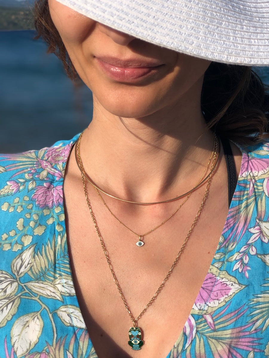 Omega Wire Collar Necklace