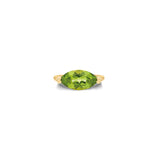 “Sera” Floating Marquise Ear Cuff - Peridot (no piercing)