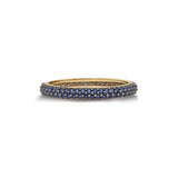 “Eterno” Pavé Ring - Navy Blue Sapphires