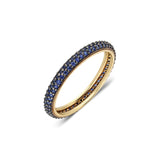 “Eterno” Pavé Ring - Navy Blue Sapphires