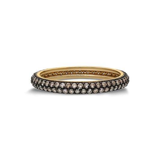 “Eterno” Pavé Ring - Cognac Diamonds