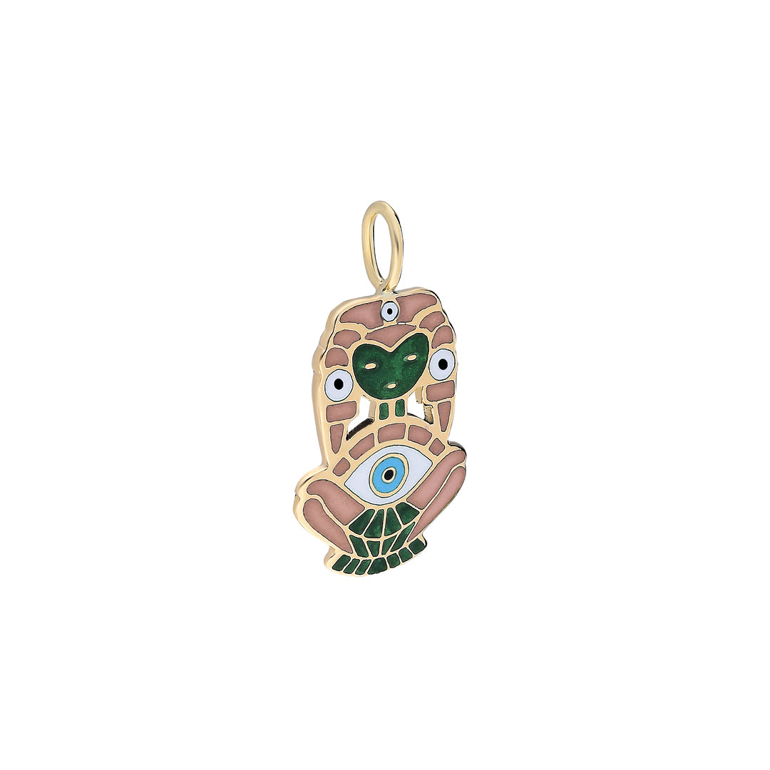“Atabex” Enamel Pendant - Jaipur