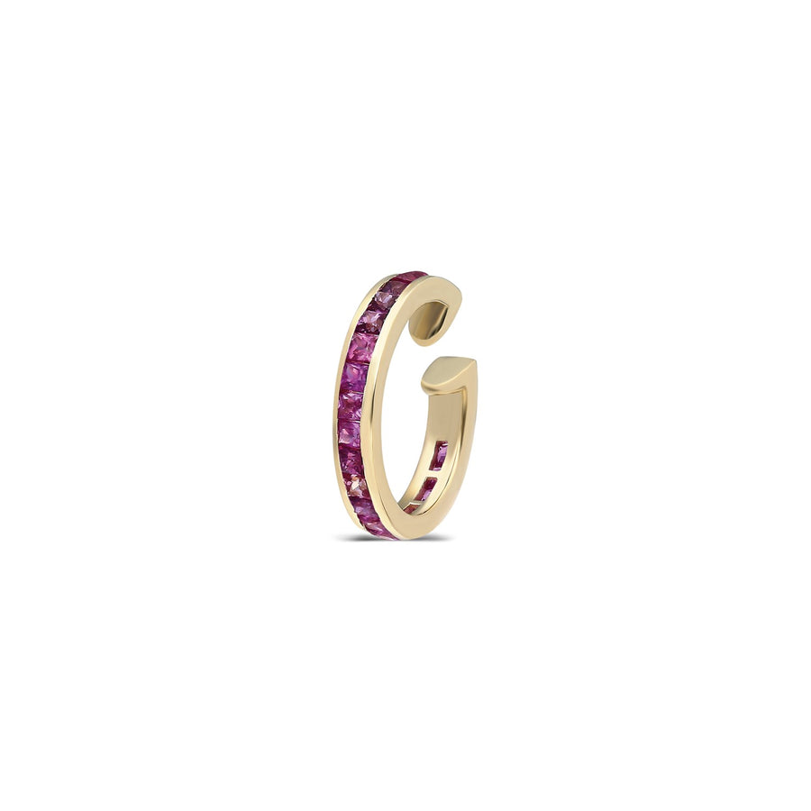¡Buenos Días! “Mega Ray” Ear Cuff - Pink Sapphires