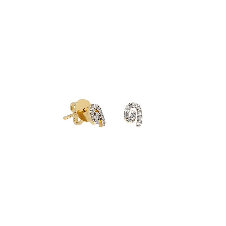 “Txirimiri” Mini Siempre Stud Earring - White Diamond
