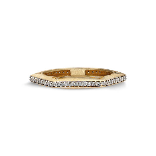 “Baira” Hexagonal Ring - White Diamonds