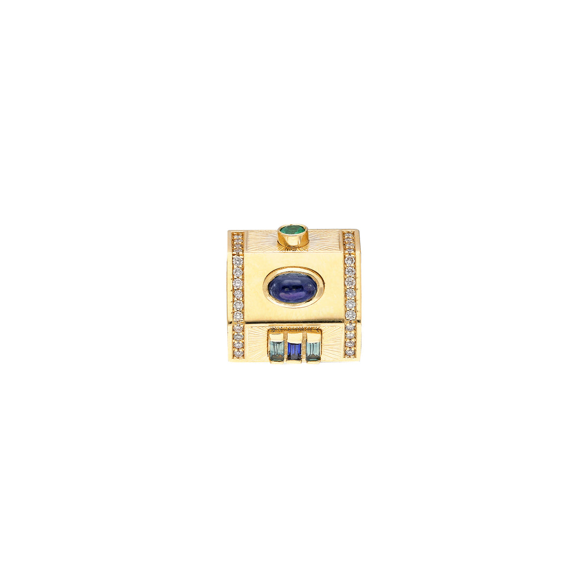 Yarí “Tesoro” Nugget Charm Pendant - Multi-Shaped Gemstones