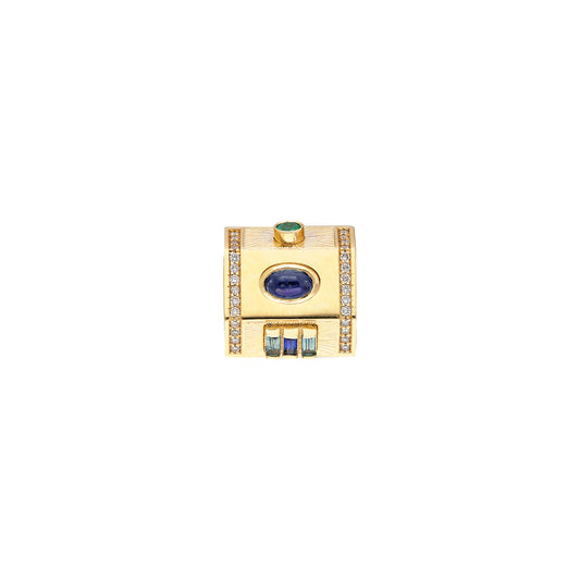 Yarí “Tesoro” Nugget Charm Pendant - Multi-Shaped Gemstones