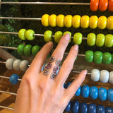 SAMPLE SALE “Txirimiri” Pink Sapphire Bling Ring - Tropik