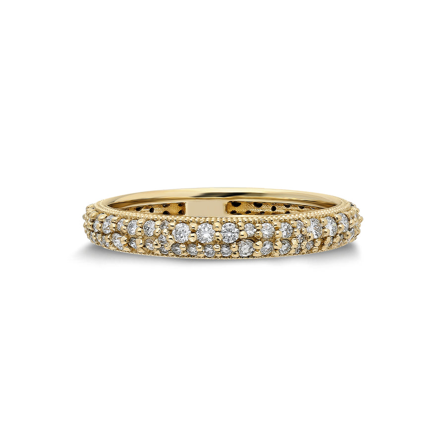 “Eterno” Tuxedo Pave Ring - Black and White Diamonds