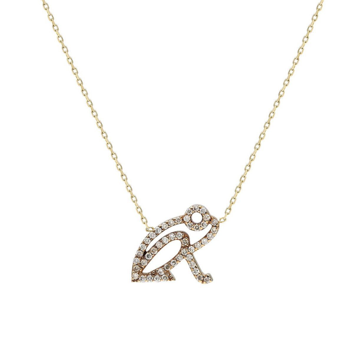 “Kiki” Champagne Diamond Coquí Necklace