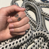 “Txirimiri” Champagne Diamond Bling Ring - Cave