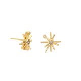 ¡Buenos Días! Mini Sun Stud Earring - Champagne Diamond