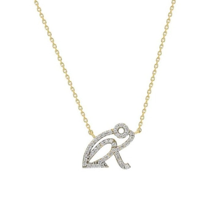 “Kiki” White Diamond Coquí Necklace