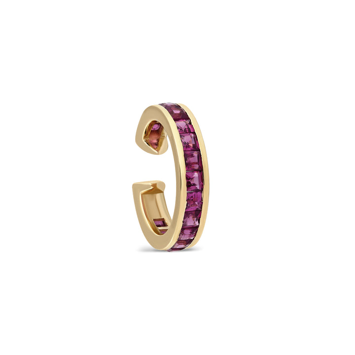 ¡Buenos Días! “Mega Ray” Ear Cuff - Rhodolite