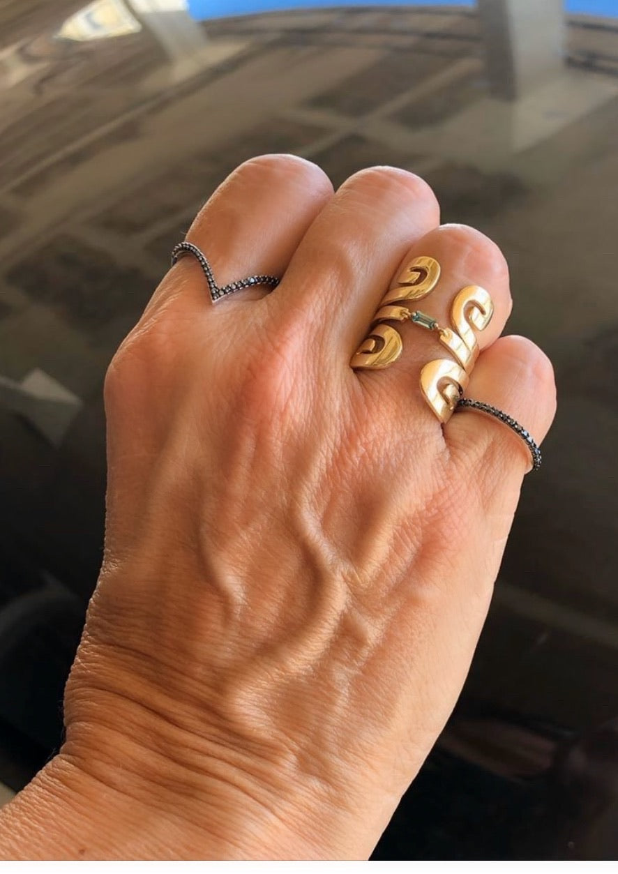 Wide cuff deals ring