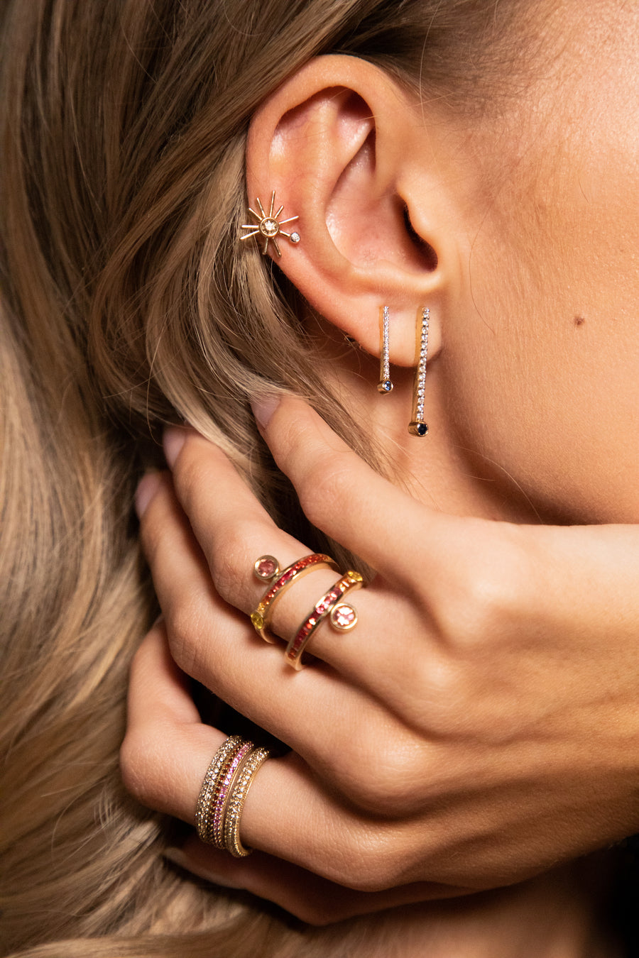 ¡Buenos Días! Mini Sun Stud Earring