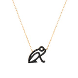 “Kiki” Black Diamond Coquí Necklace