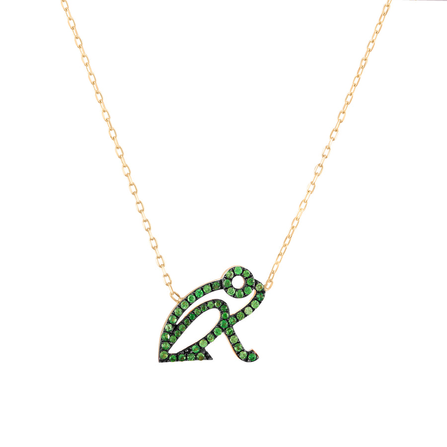 “Kiki” Green Tsavorite Coquí Necklace