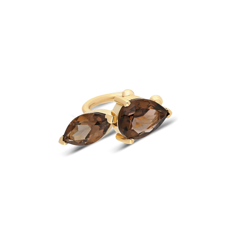 “Tú y Yo” Ear Cuff - Smoky Quartz (no piercing)