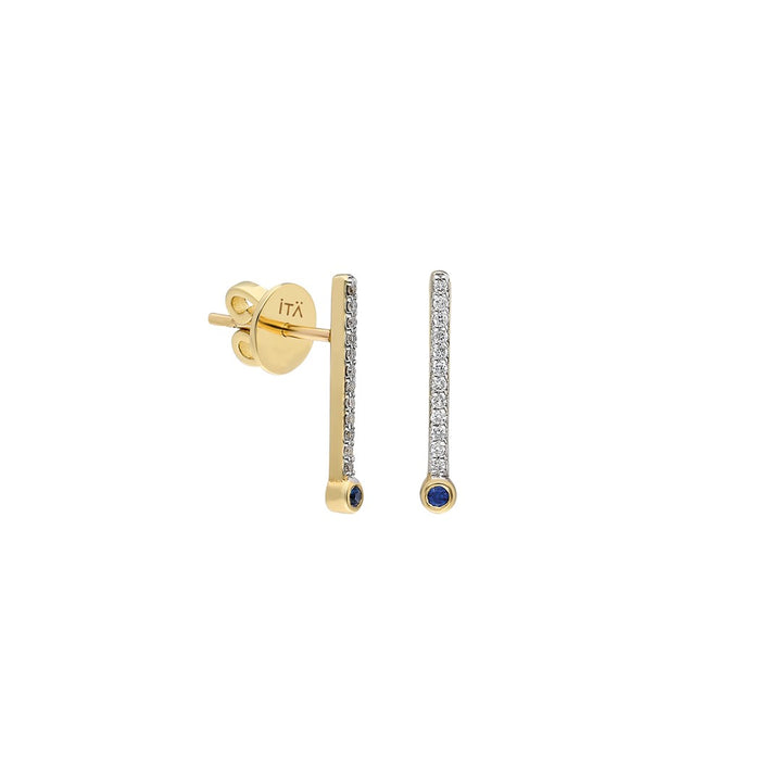 ¡Buenos Días! Small White Diamond Ray Single Earring