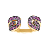 SAMPLE SALE “Txirimiri” Pink Sapphire Bling Ring - Tropik